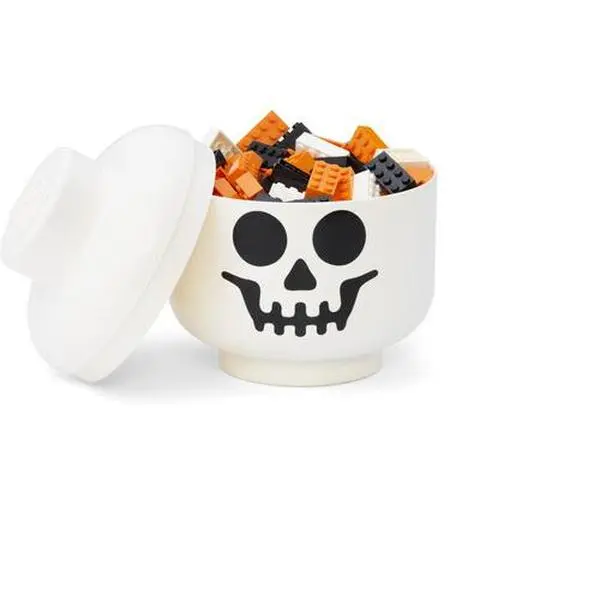 LEGO Small Stackable Storage Head, Skeleton  [COLLECTIBLES] S Shirt, Brick
