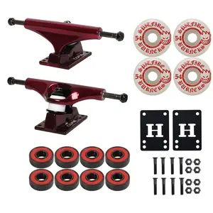 Core Hollow Skateboard Trucks 8.25" + 54mm Spitfire Burners Wheels, Abec 5 Bearings