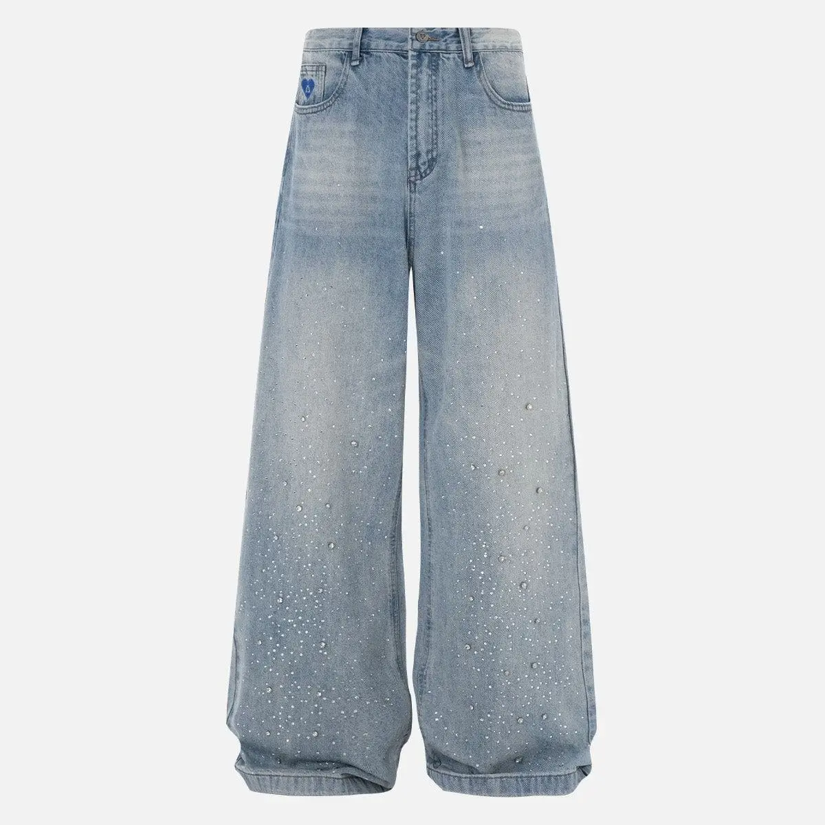 Aelfric Eden Rhinestone Mid-Low Rise Baggy Wide-Leg Jeans Stretch with Pockets Soft Denim Casual Streetwear Unisex Vintage Y2K Pants Aelfric Eden Rhinestone Mid-Low Rise Baggy Wide-Leg Jeans Stretch with Pockets Soft Denim Casual Streetwear Unisex Vintage Y2K Pants