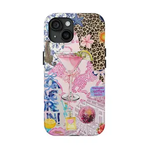 Glittercutie Girls Have More Fun Phone Case Make It Fun Pink Preppy Collage Preppy Colorful Girls Phone Cases Phone Cover Hard Case Tough 2-piece Phone Case Compatible with Samsung Galaxy S25