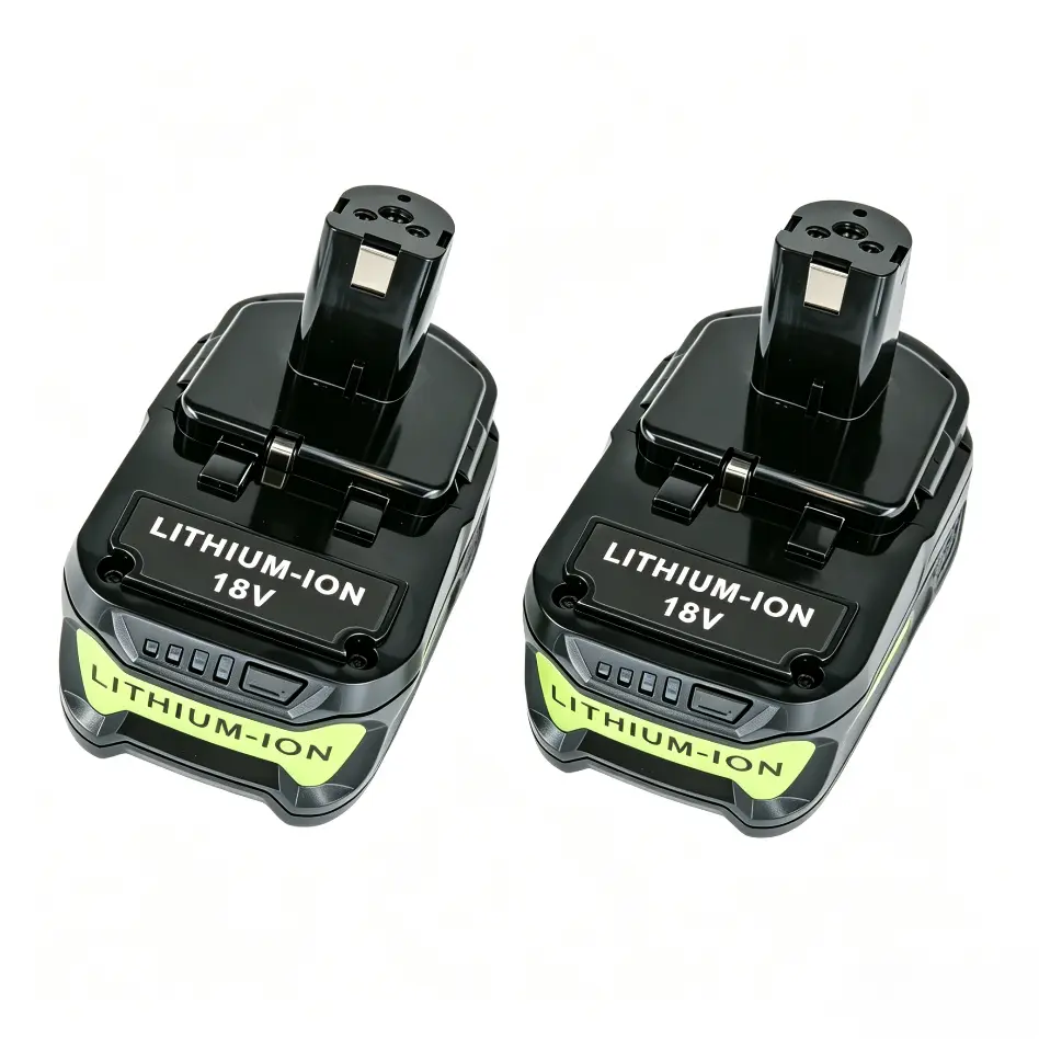 2-Pack Ryobi 18V 8.0Ah Replacement Battery for Ryobi  Cordless Tools, Lithium-Ion Rechargeable Battery Pack Compatible with PBP005 PBP006 P102 P103 P104 P105 P107 P108