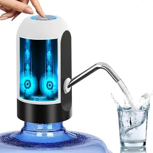 Water Dispenser for 5 Gallon Bottle,Portable USB Charging Electric Water Pump, Drinking Water Jug Pump for Home, Kitchen, Living Room, Office,Camping,Universal for 3-5 Gallon (White)