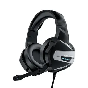 Stereo gaming headphones, suitable for PS4, PC, Xbox One, PS5 game consoles, PC and laptops, headphones, with microphone, LED lights, 7.1 surround stereo, wired headphones, RGB lights, USB-A, DJ stereo headphones