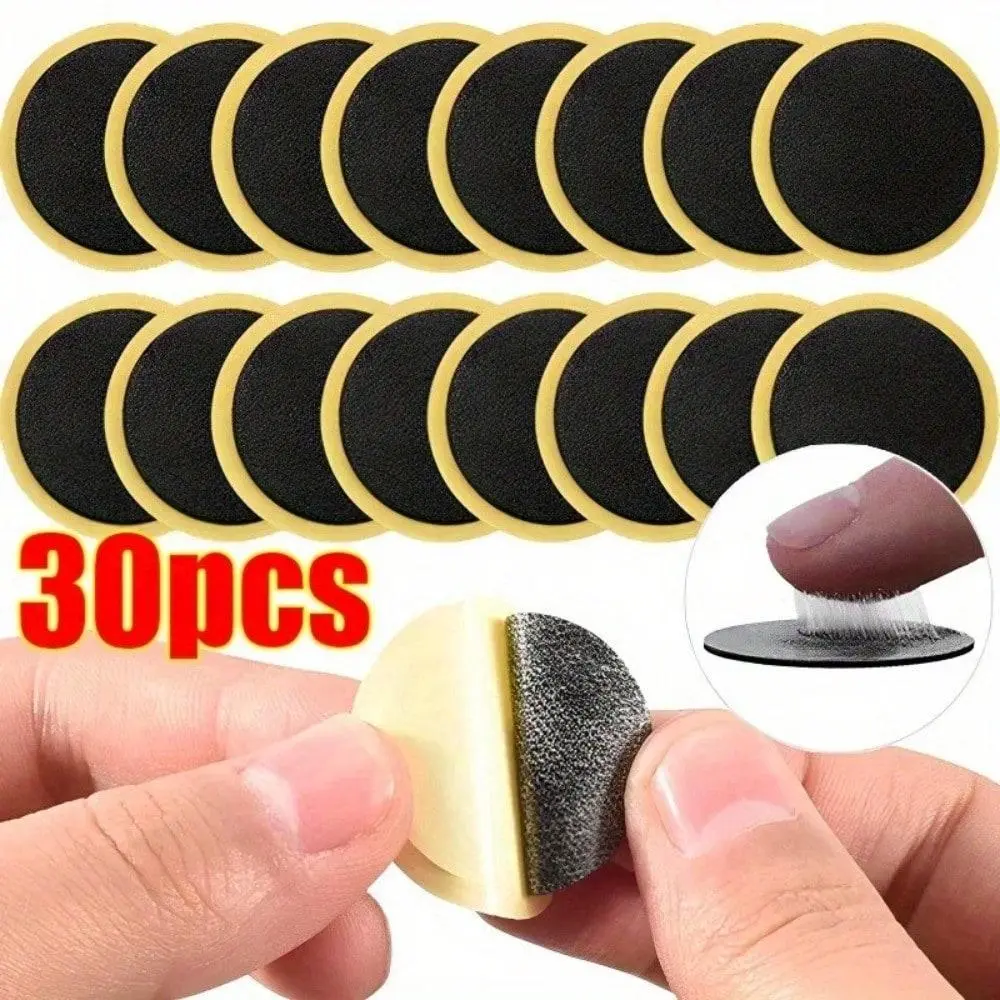 Bicycle Tire Repair Patch, 30pcs/set Quick Glue-free Adhesive Tire Protective Patch, Durable Tyre Protective Patch for Mountain and Road Bikes, Bicycle Repair Kit, Bicycle Maintenance, Tire Protection, Glueless, Bike Accessories, Cycling Accessories
