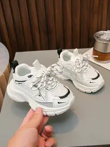 2026 Spring Kids Multicolor Mesh Dad Shoes, Unisex Velcro Breathable Sports Shoes, Anti-Slip Soft Sole Casual Sneakers, Sports Training Shoes, Sneakers Trainer Shoes