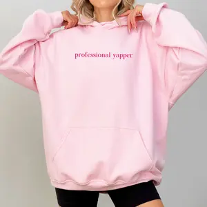 Professional Yapper Hoodie, Funny Yapper Hoodies for Women, Born To Yap Sweatshirt, Certified Yapper Pullover for Girls, Born To Yap Forced to Shut Up