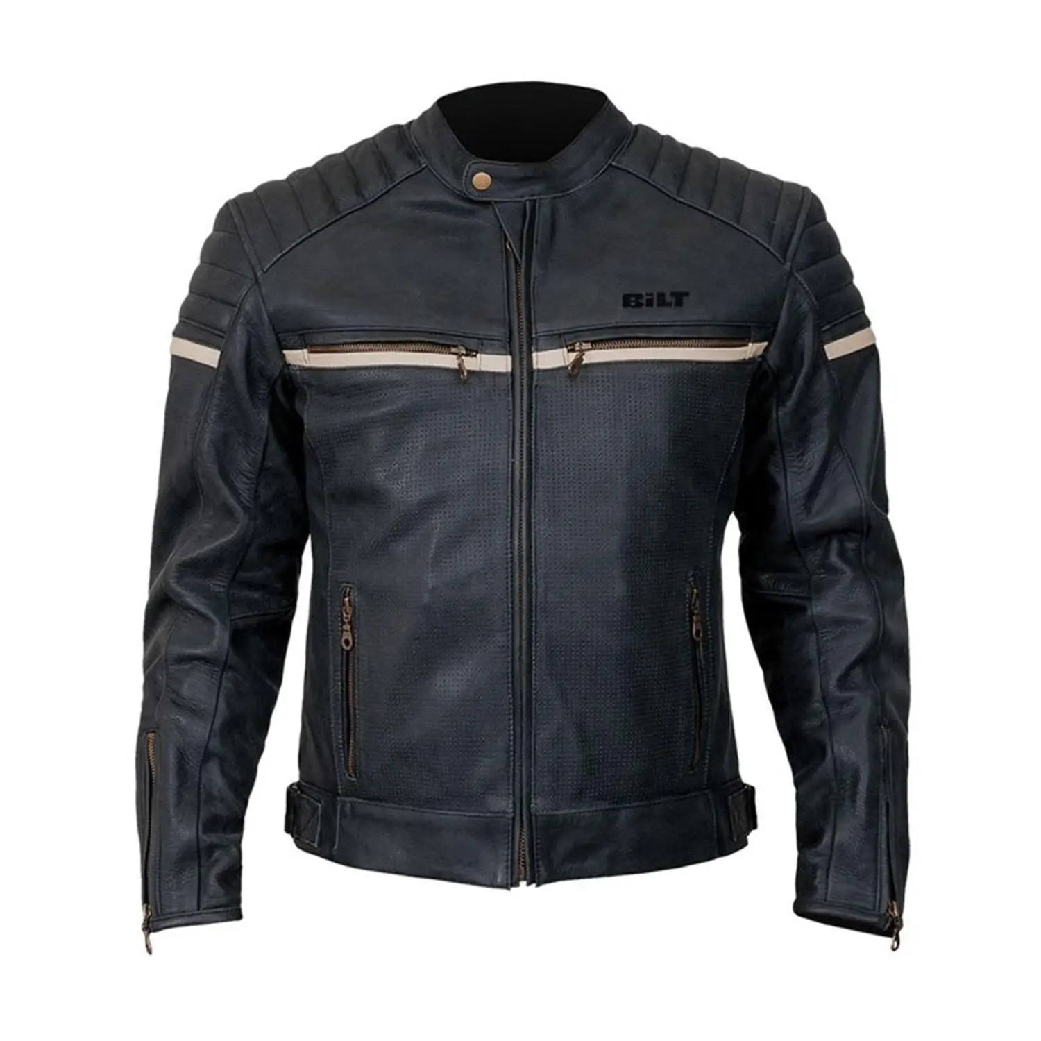 MotorCycleJackets Mens Black Motorcycle Vintage Leather Jacket
