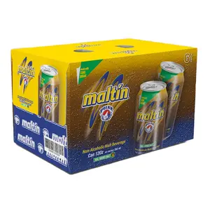 Maltín Polar Malta Lata 12oz - 6 Pack | Traditional Venezuelan Malt Beverage