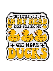 Cartoon Duck Pin Brooch, Cute Animal Shape Badge for Backpacks, Briefcases & Clothing Accessories, Unique Fashion Gift Idea