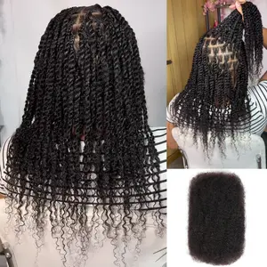 Human Hair Afro kinky Bulk Human Hair Extensions For Braiding Dreadlock Human Hair 1 count 50g Natural Color Bulk Human Hair