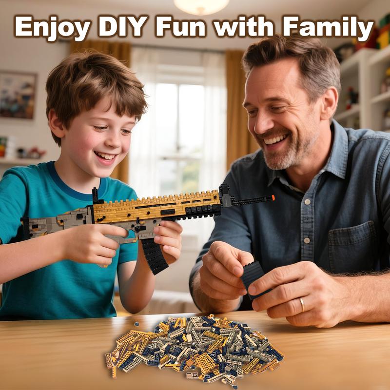 1:3 DIY Building Block Sets - Construction Toys for Kids, Adults & Collectors, Craft Assembling Model Kit with Splicing Bricks for Creative Play