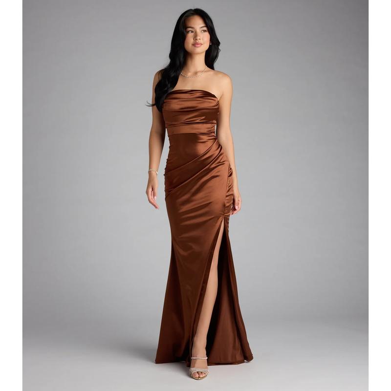Elani Satin Mermaid Formal Dress