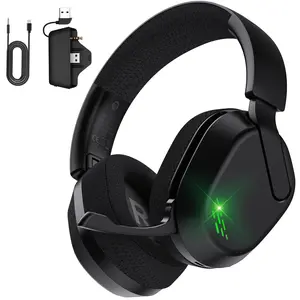 Over-Ear Xbox Wireless Gaming Headset – Tri-Mode 2.4G/Bluetooth/Wired, 2-in-1 Xbox Dongle, Foldable Mic, All-Day Comfort