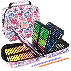120 Colored Pencils Set, 120 Premium Soft Core Colored Pencils for Artists Adults Teens Coloring Drawing, Portable Zipper Case