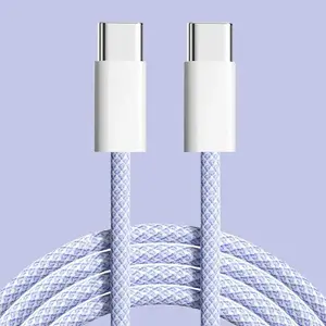PD 60W Fast Charging Data Cable, USB Type C to Type C Fast Charging Cable, Data Transmission Cable Compatible with Cellphone iPad VIVO OPPO Samsung