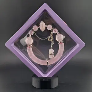 Radiant Rose Quartz Half Bangle