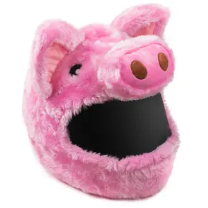 Motorcycle Helmet Cover - Pig - One Size Fits Most - Protects from Dust Scratches & Chips - Washable - Reduces Wind Noise