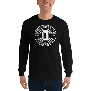 Oxford Blackhawks Apparel Property of Logo unisex Long sleeve shirt