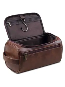 New Cross-Border Makeup Bag, Large Capacity Waterproof Storage Travel PU Leather Wash Bag, Multi-Functional Organizer Pouch, Travel Cosmetic Bag