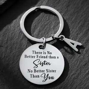 Best Sister Ever - Stainless Steel Keychain | Perfect Birthday, Christmas Gift for Sisters & Sister-in-Law, Unisex Keychain