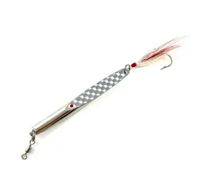 Deadly Dick White Bucktail J Hook Long Casting Lure
