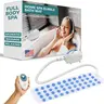 Bubble Bath Mat, Bathtub Mat with Air Massage and Remote Control, Waterproof, Non-Slip, Adjustable Bubble Intensity, Aroma Diffuser, 47x14.2 Inch Full Body Spa Massager