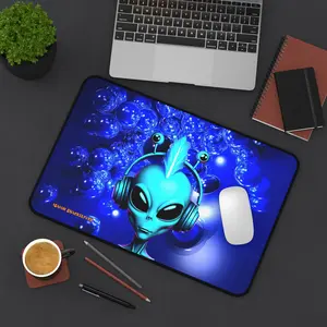 Alien Vibes Desk Mat - Cosmic Gaming Mouse Pad, Alien Decor for Gamers, Space Lover Gift, Unique Home Office Accessory, Cool Desk Decor