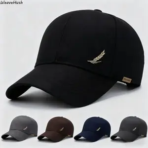 Men's Stylish Polyester Baseball Cap, Lightweight Breathable Sun Hat with Adjustable Fit, Classic Mature Design for Spring to Fall, Travel, Outdoor Sports & Daily Sun Protection. Also Available: Winter Casual Knit Beanies, Unisex Wool Heart Newsboy Style