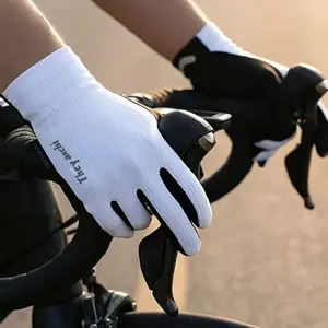 Summer Thin Touchscreen Stretch Gloves, Breathable Cool Comfort Men's Hiking Fishing Cycling Gloves, Sun Protection Sweat-Wicking