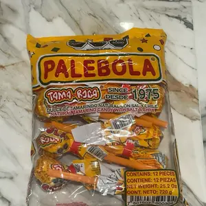 Palebola Tama Rica Tamarindo Candy - Since 1975 Natural Tamarind Candy with Salt & Chile - 12 Pieces Net Weight 25.2 Oz