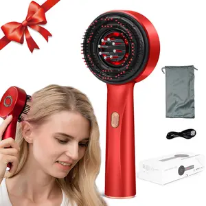 Electric Liquid Massage Comb for Scalp Care, Scalp Stimulator, Multi-Function Massager, Waterproof, Home and Travel Use, Women's Gift Selection