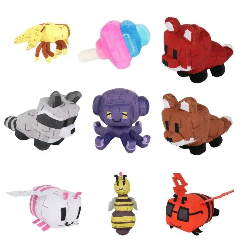 11-Inch Game-Inspired Stuffed Animal Plush Toy - Cute Cartoon Design, Soft Fabric, Kids' Cozy Pillow, Stress Relief Toy, Ideal Birthday/Holiday Gift, Fits Video Game Setups & Sofas, Stuffed Animals for Playrooms & Bedrooms