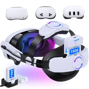 BEBONCOOL Enhanced Elite Headband for Meta Quest 2 VR – 7500mAh*2 Ultra-Long Battery & Ergonomic 4-Way Adjustable Design