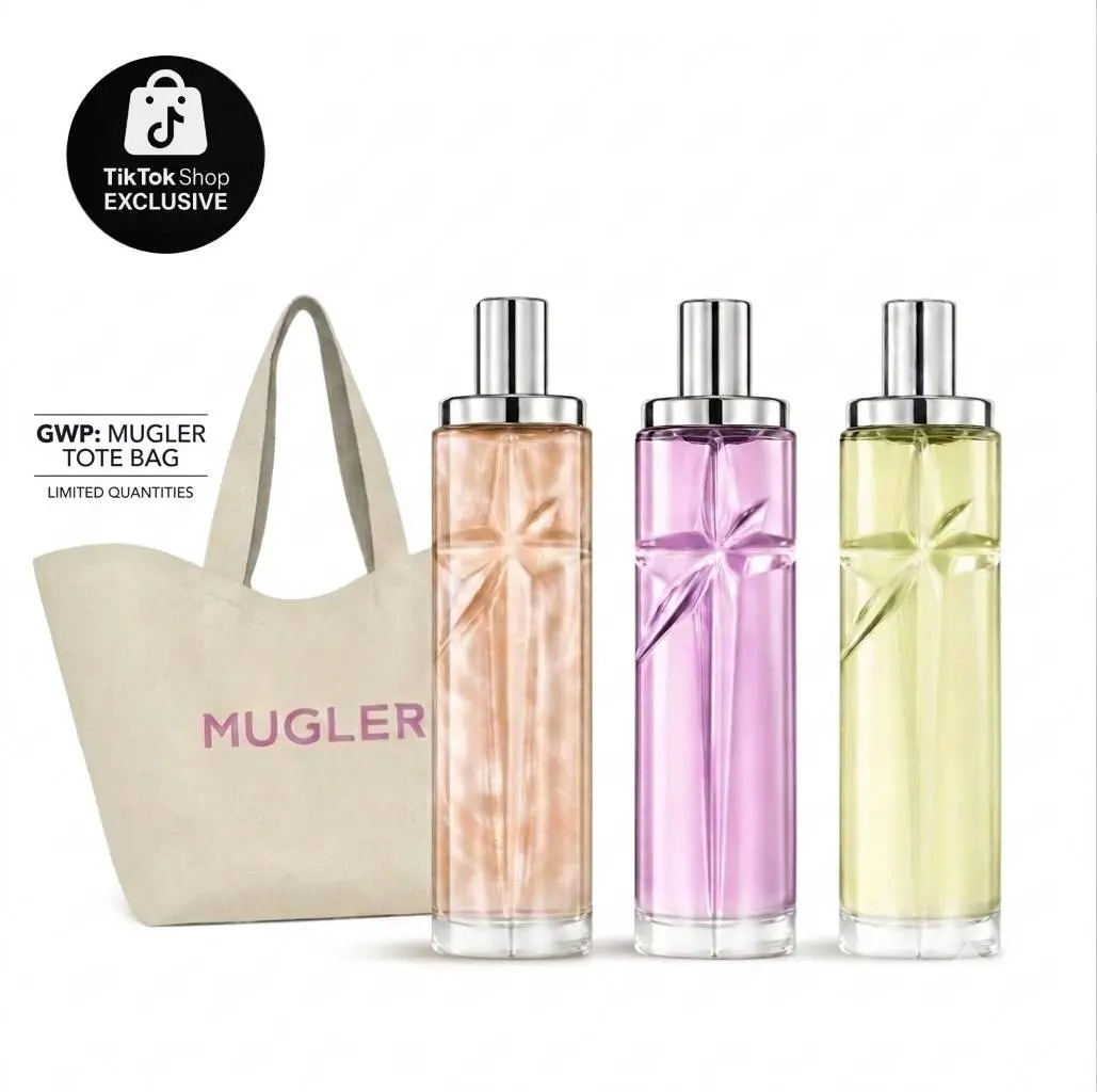 MUGLER | Starlicious Fragrance Mists Collection | Berry Licorice, Pistachio Praline, Pineapple Musk | 75ml (2.5 oz) | Discovery Set 3 x 10ml