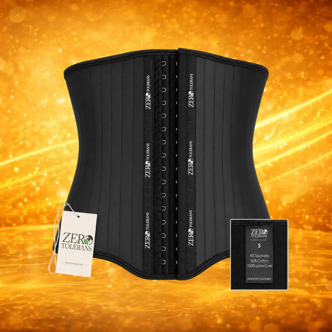 ZeroTolerans Latex-Core Waist Cincher Shapewear with Hook-and-Eye Closure