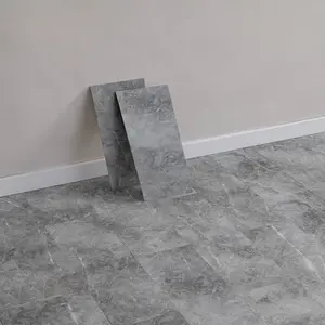 32pcs Plastic Flooring, Self-adhesive Marble Pattern Floor Wall Panels, Waterproof PVC Tiles for Bathroom Kitchen, Office Floor Stickers, Pre-applied Adhesive Ped Stick Easy Installation, Home Decor 15cm*45cm