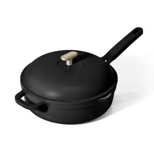 All-in-One 4 QT Hero Pan with Steam Insert, 3 Pc Set, Black Sesame by Drew Barrymore