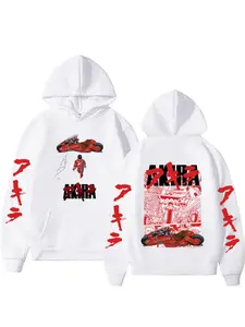 Japanese Science Fiction Cartoon Movie Anime Akira Shotaro Kaneda Graphic Hoodie Men Women Hip Hop Vintage Oversized Sweatshirt Casual Street Fashion