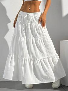 1 piece elegant bow summer sweet casual fitted dress skirt, bottoms
