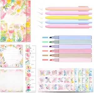 Bible Study Supplies Journaling Kit for Women, Bible Study Kit with 11 No Bleed Highlighters and Pens, 1 Sticky Notes of 30 Pages, 1 Index Stickers, 105 Tabs for Christian Gifts