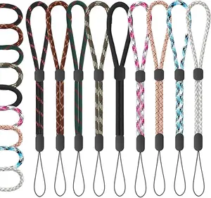 Hand Wrist Strap Lanyard, Adjustable Colorful Nylon Wrist Lanyards for Mobile Phones, Cameras, USB Flash Drives, ID Cards, Name Tags, Badges, Keys and Small Electronic Accessories