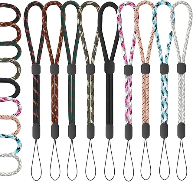 Adjustable Nylon Hand Wrist Strap Lanyard with Sliding Buckle & Quick-Release Design - Mobile Accessories for Daily Use, Smartphones, Cameras, ID Cards, Keys, Small Electronics
