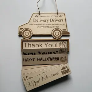 Delivery Driver Snack Station Sign