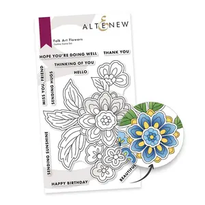 Folk Art Flowers Stamp Set