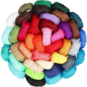 40 Colors 1mm 437 Yard Waxed Polyester Cord for DIY Bracelets Necklace Jewelry Making Friendship