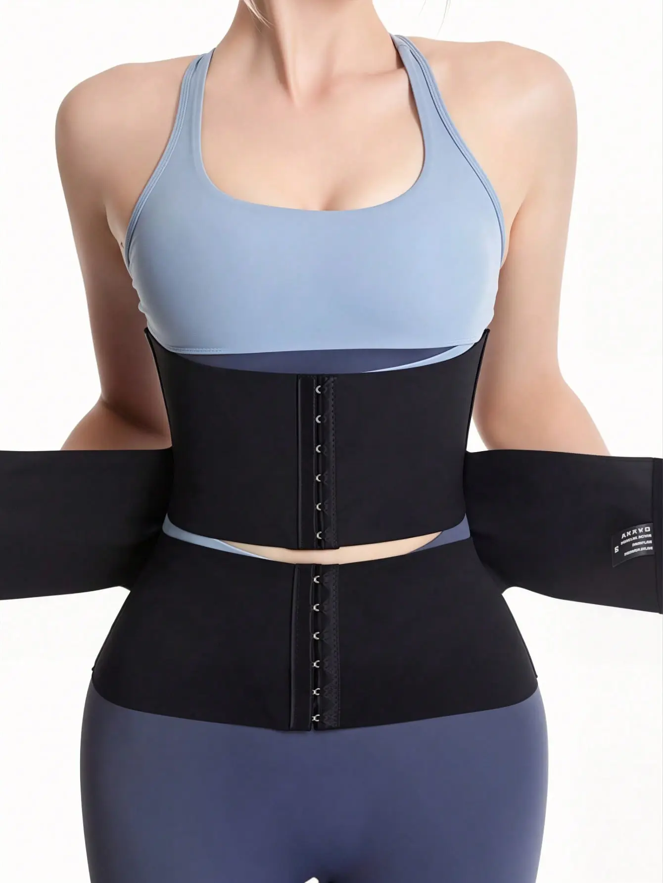 Women's Adjustable Hook-Eye Waist Trainer Seamless Tummy Control Corset Postpartum Abdominal Shaper Belt for Yoga Fitness Daily Wear