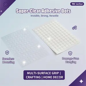 Yitape 500/100 Dual-Sided Transparent Tape Points, Double Sided Tape, Balloon Car Decoration Eva Installation Pads, Waterproof Removable Adhesive Points