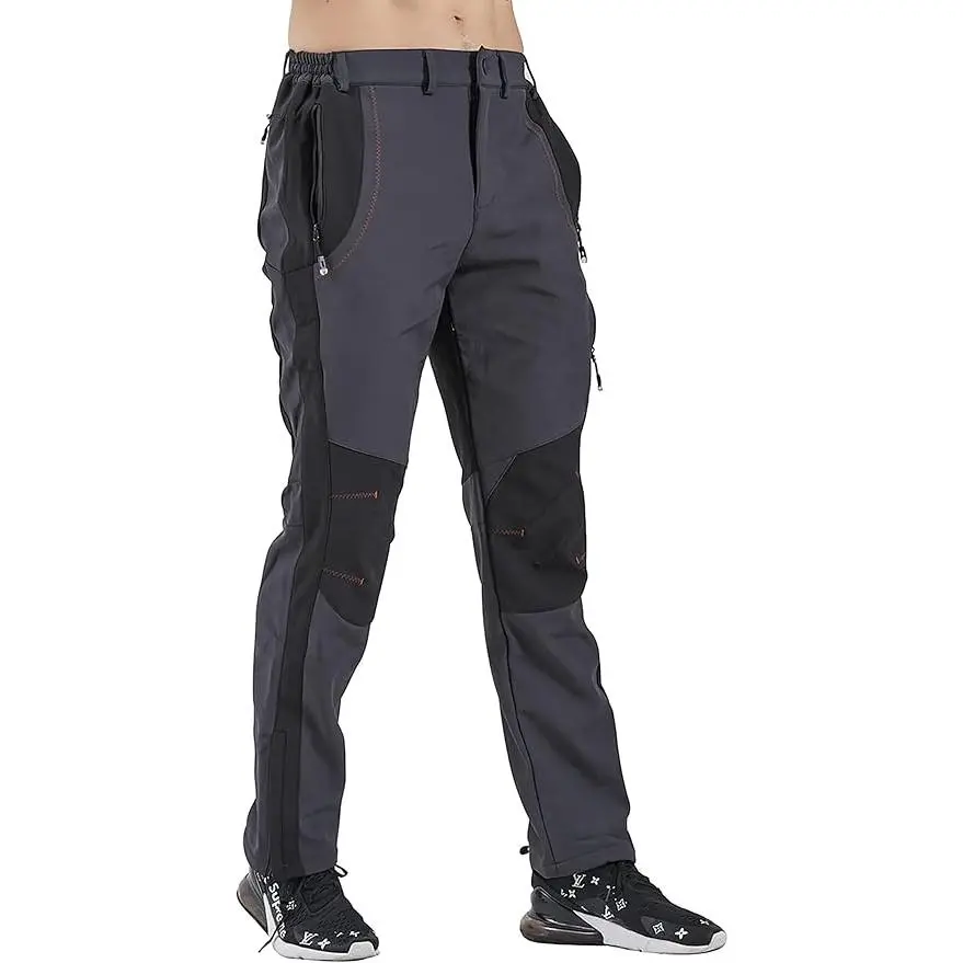 Gash Hao Men's Thermal Snow Ski Pants - Waterproof, Fleece-Lined, and Breathable Design