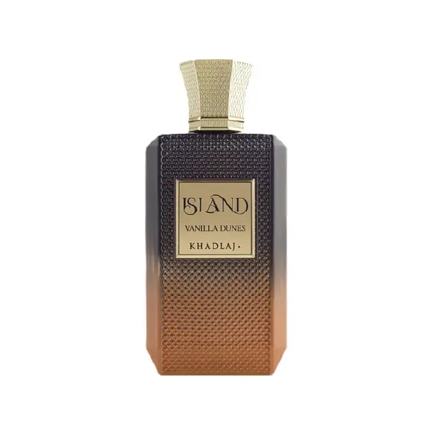 KHADLAJ Island Vanilla Dunes EDP, Tropical Vanilla & Coconut Infused Perfume with Citrus, Amber & Musk Notes, Unisex Fragrance for Adults, 3.4 oz, Coconut Infused Scent, Vanilla Scents