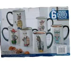 6 mugs tasses